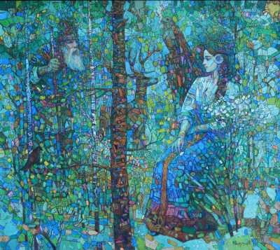 Лес (левая часть)